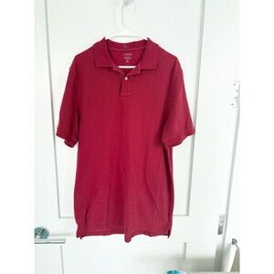 J.Crew Men’s Fit Red Piqué Polo Shirt Short Sleeve Classic Casual- large tall